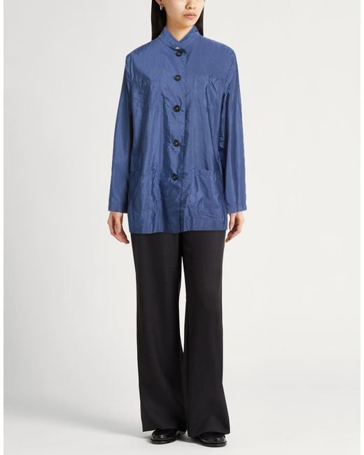 Massimo Alba Blue Jacket Cotton, Silk