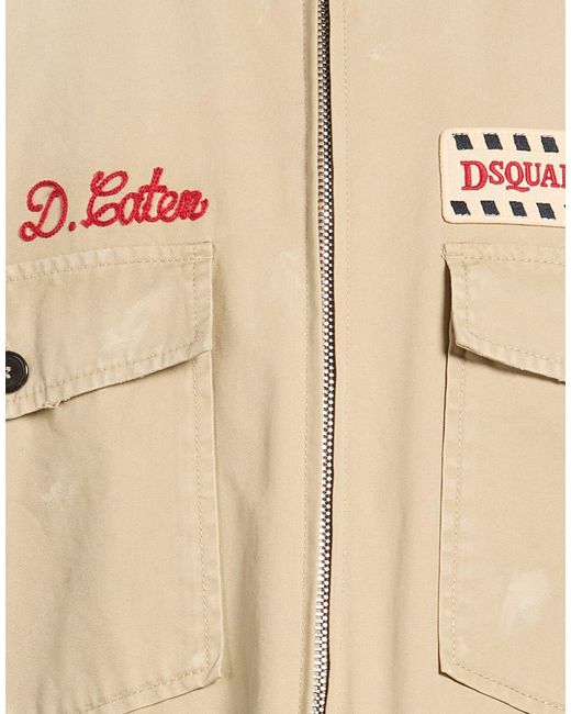DSquared² Natural Jacket Cotton for men