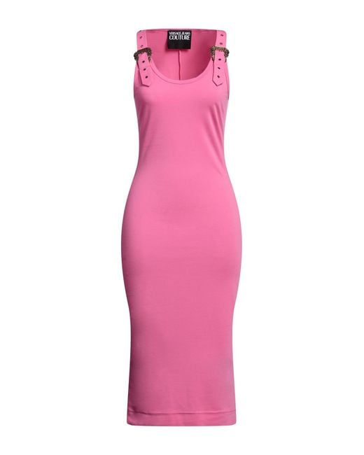 Versace Pink Midi-Kleid