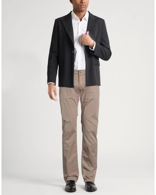 Jacob Cohen Gray Pants Cotton, Lyocell, Elastane, Polyester for men