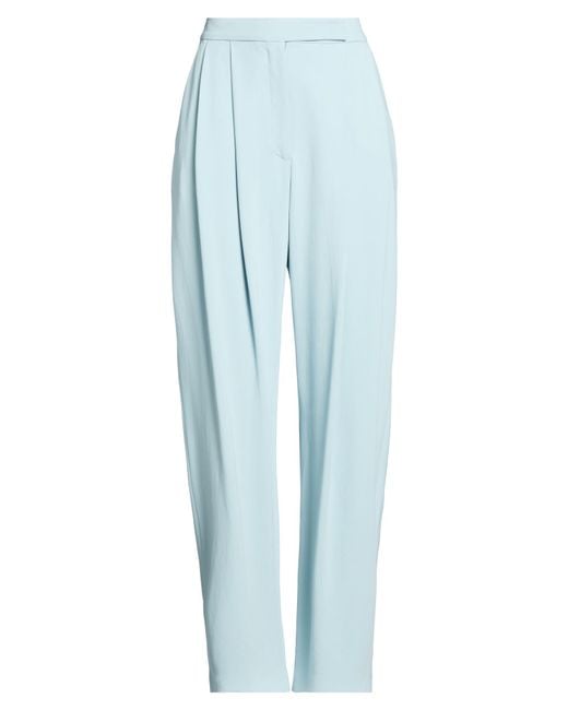 Pinko Blue Pants Viscose, Elastane