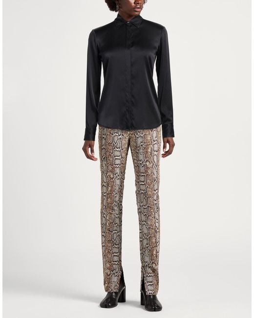 Antonelli Black Shirt Silk, Elastane