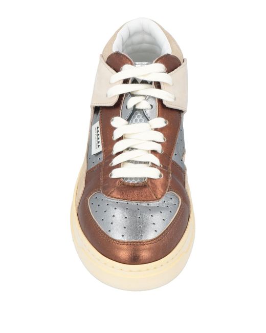 RUN OF Natural Sneakers Leather