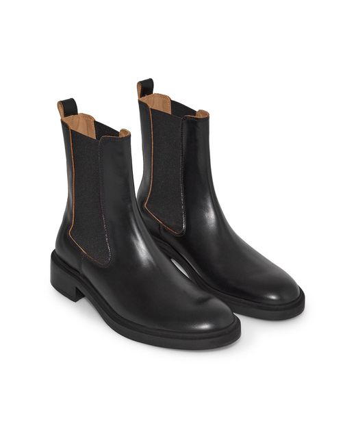 COS Black Leather Chelsea Boots