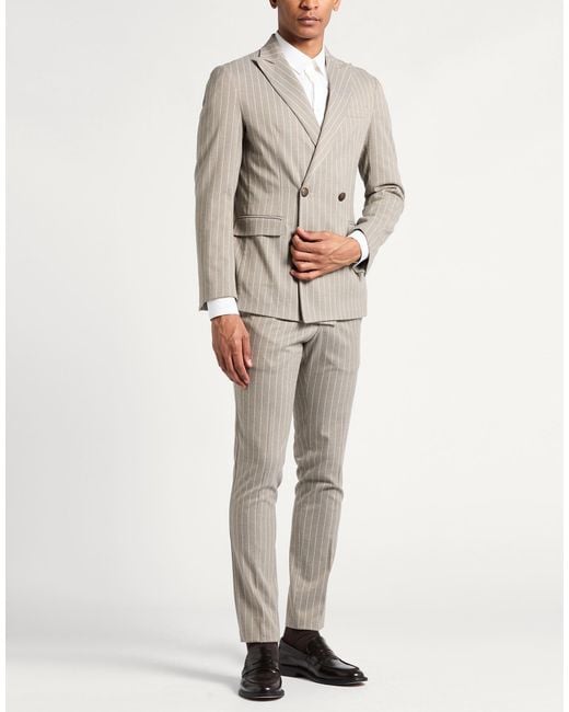MALIA COUTURE Gray Suit for men