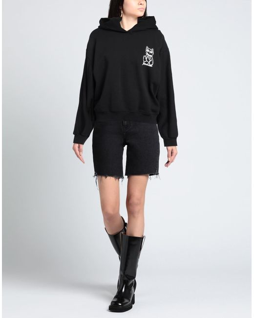 DISCLAIMER Black Sweatshirt Cotton