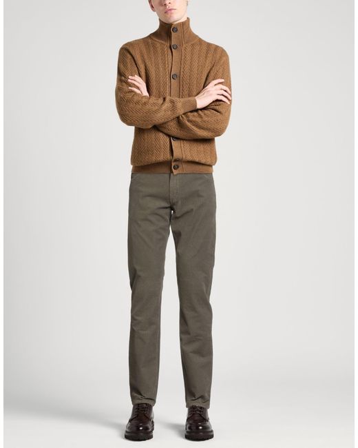 120% Lino Gray Pants Cotton, Elastane for men
