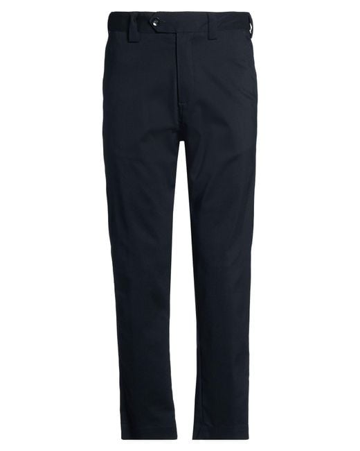 Officina 36 Blue Pants Cotton, Polyamide, Elastane for men