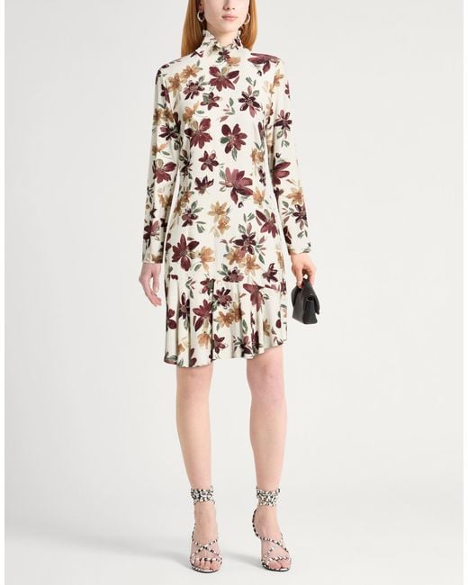 Mar De Margaritas White Ivory Mini Dress Viscose