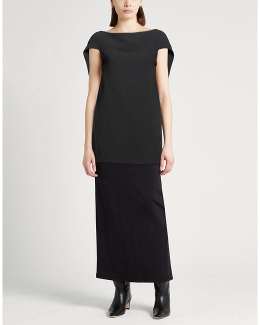 The Row Black Top Virgin Wool, Polyester