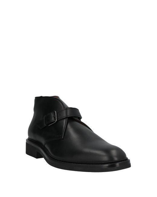 Heschung Black Ankle Boots for men