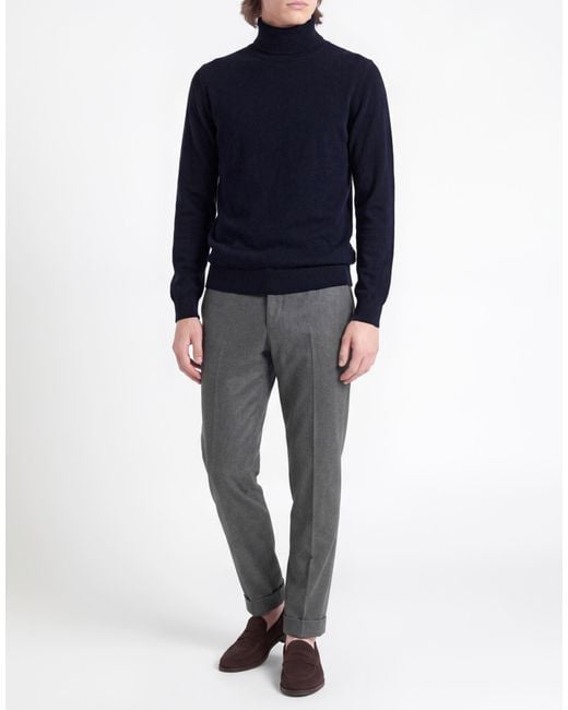 Boglioli Blue Turtleneck for men