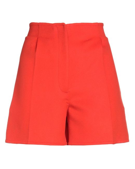 Jil Sander Red Shorts & Bermuda Shorts