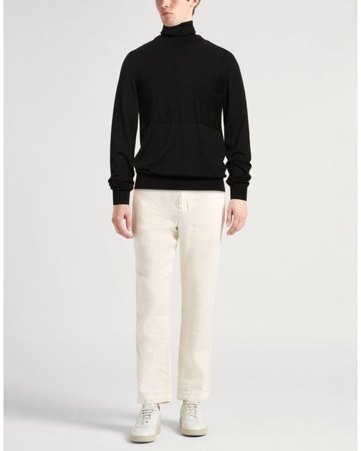 Jil Sander Black Turtleneck Virgin Wool for men
