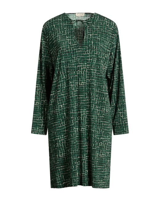 Siyu Green Mini Dress Polyamide, Elastane