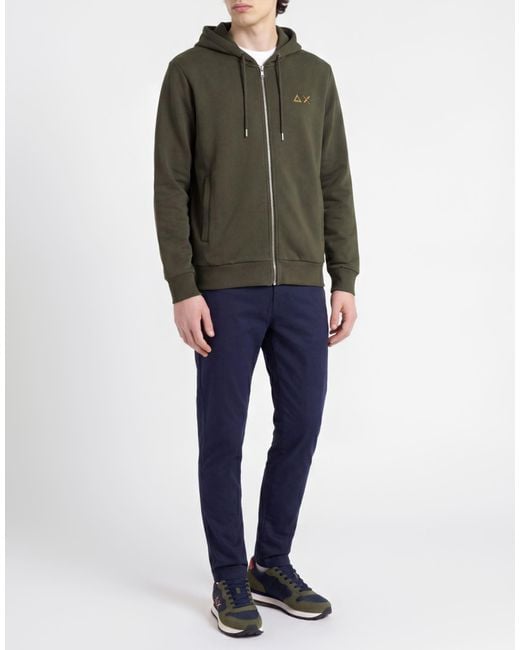 Sun 68 Green Sweatshirt for men