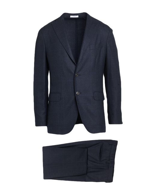 Boglioli Blue Suit Virgin Wool for men
