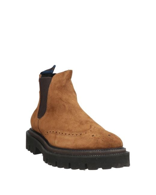 Marechiaro 1962 Brown Camel Ankle Boots Leather for men