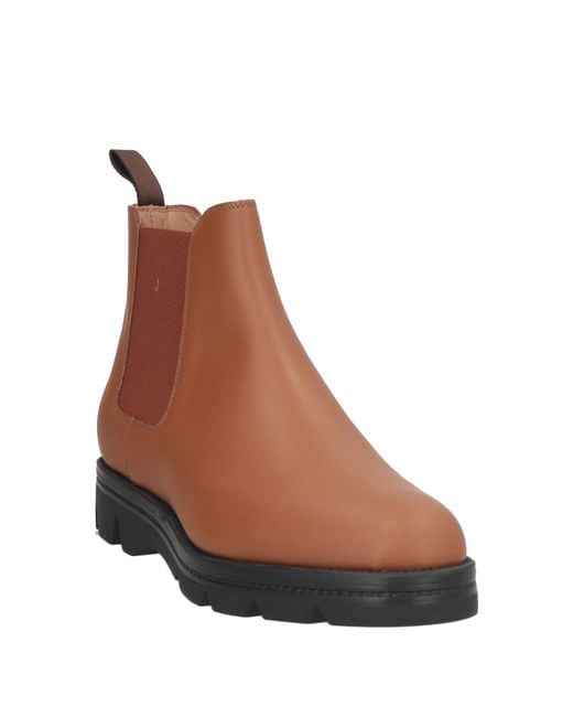 Santoni Brown Ankle Boots