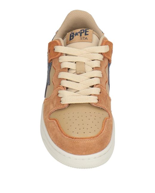 A Bathing Ape Brown Sneakers Leather for men