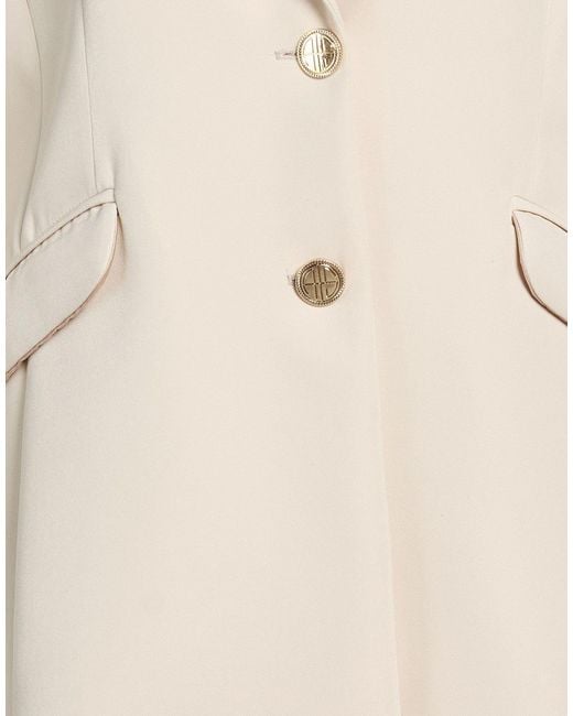 alma sanchez Natural Blazer Polyester, Elastane