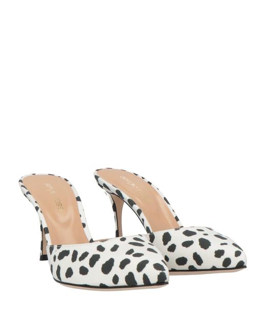 Sergio Rossi Metallic Mules & Clogs Textile Fibers