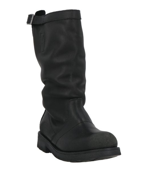 Bikkembergs Black Ankle Boots Leather