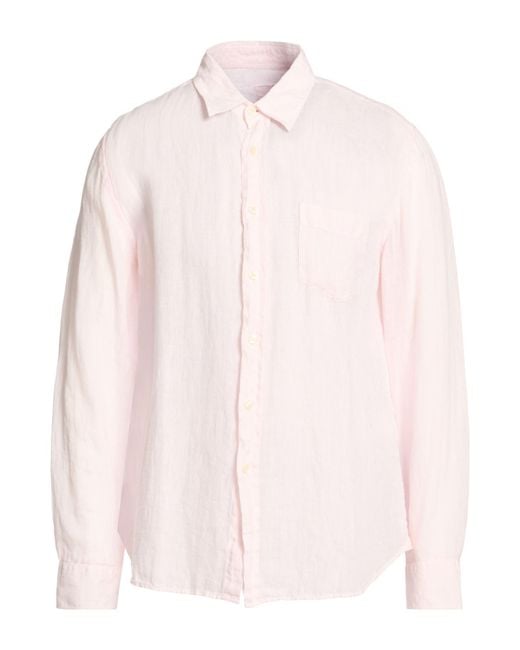 120% Lino Pink Shirts for men