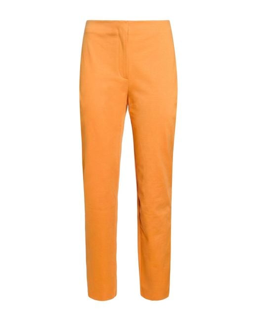 Pierantonio Gaspari Orange Pants Cotton, Polyester, Elastane
