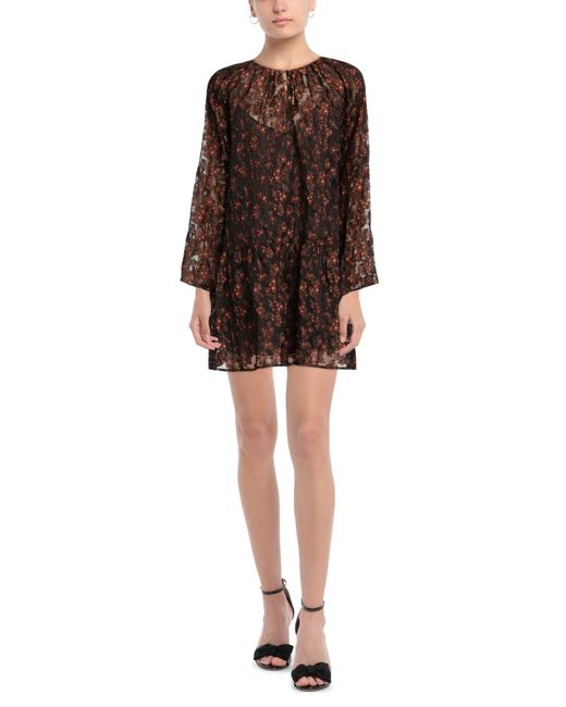 Semicouture Brown Short Dress