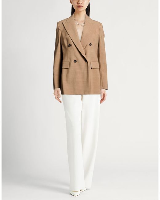 Eleventy Natural Light Blazer Wool, Elastane
