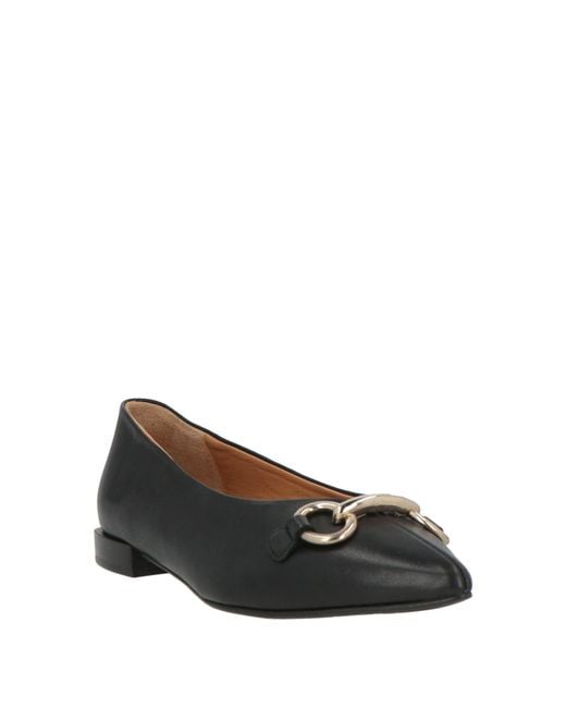 Pedro Miralles Black Ballet Flats Leather