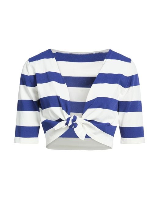 Roberto Collina Blue Top Viscose, Polyester