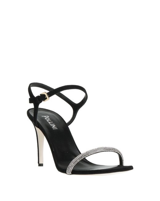 Pollini Black Sandals Leather
