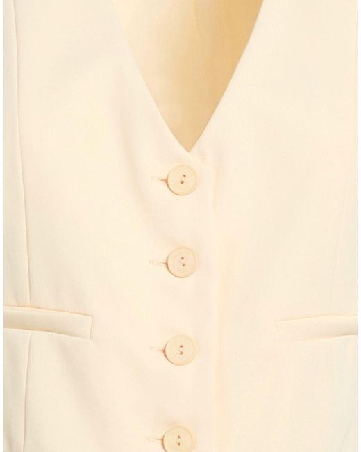 Please Natural Tailored Vest Polyester, Elastane