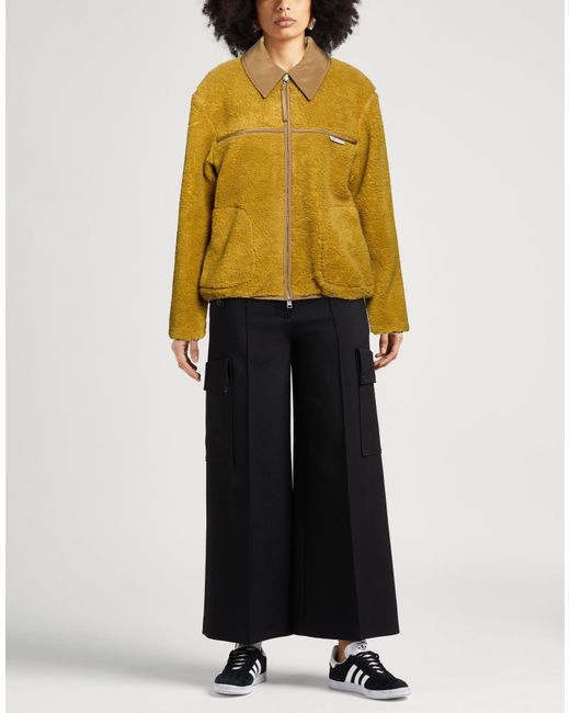 AMI Yellow Shearling- & Kunstfell