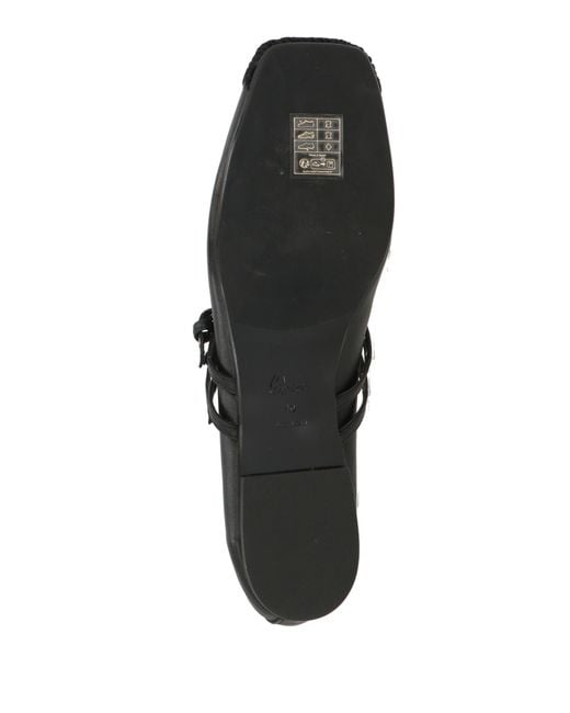 Castaner Black Ballet Flats
