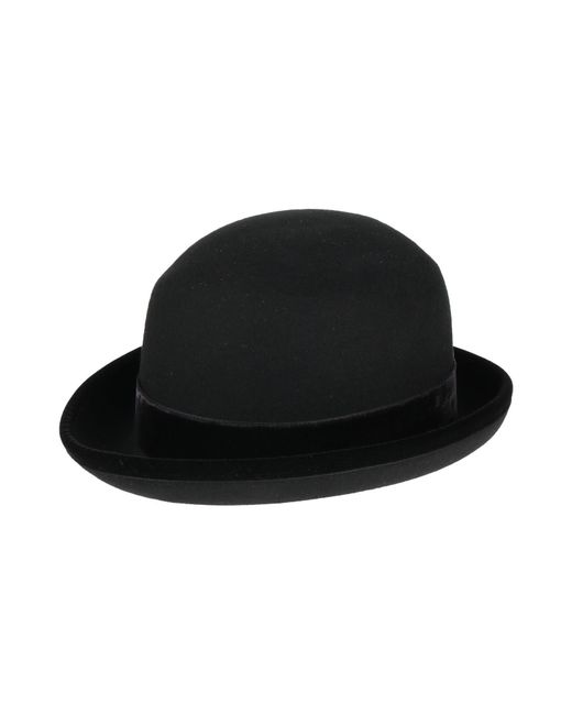 Emporio Armani Black Hat Wool, Polyamide