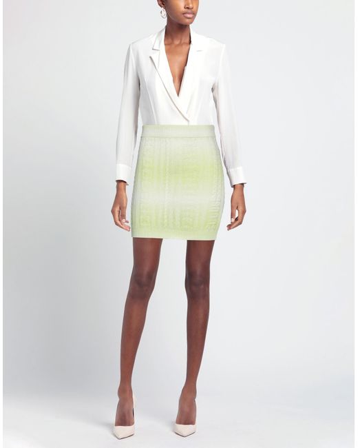 Gcds Yellow Mini Skirt