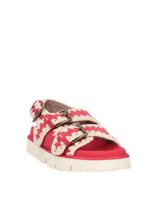 Mou Red Sandals