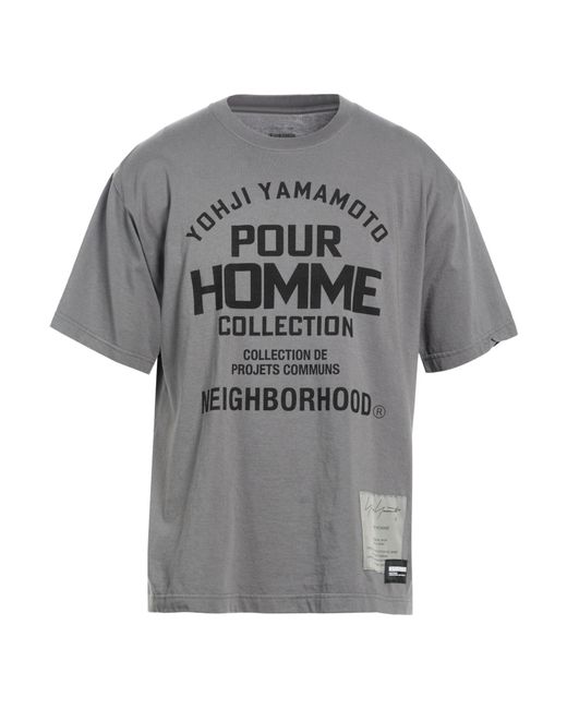 Yohji Yamamoto Gray T-Shirt Cotton for men