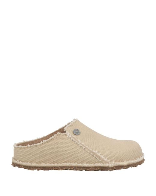 Birkenstock White Zermattpre Mules & Clogs Textile Fibers