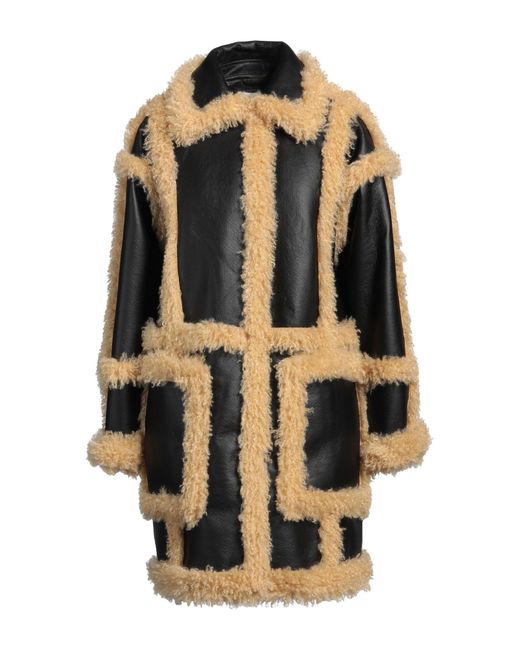 Stand Studio Black Shearling- & Kunstfell
