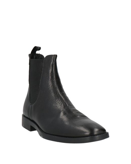 Antica Cuoieria Black Ankle Boots Leather for men