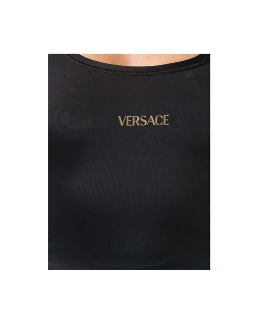 Camiseta de tirantes Versace de color Black