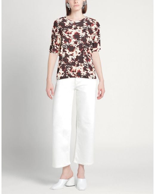 Please Brown Dark T-Shirt Viscose, Elastane