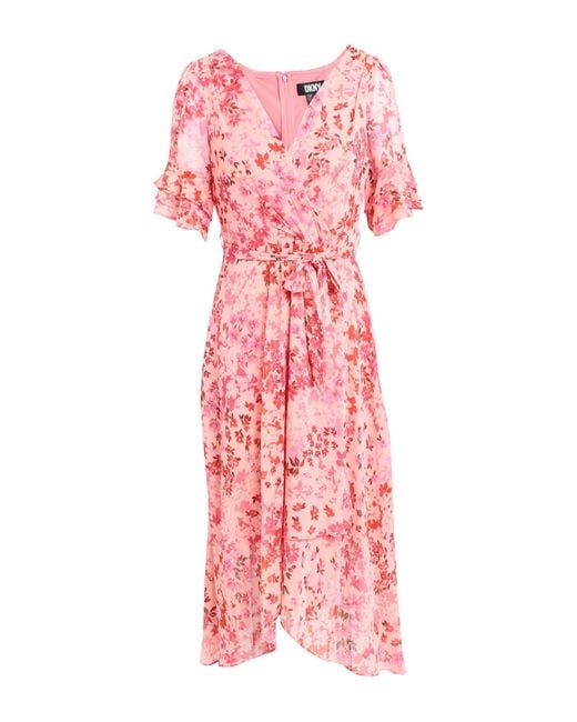 DKNY Pink Midi Dress