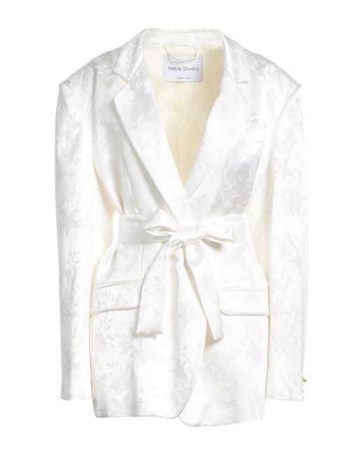 HEBE STUDIO White Blazer