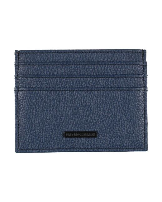 Emporio Armani Blue Midnight Cardholder Leather for men