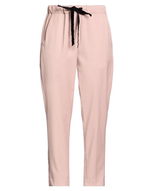 EMMA & GAIA Pink Pants Polyester, Viscose, Elastane